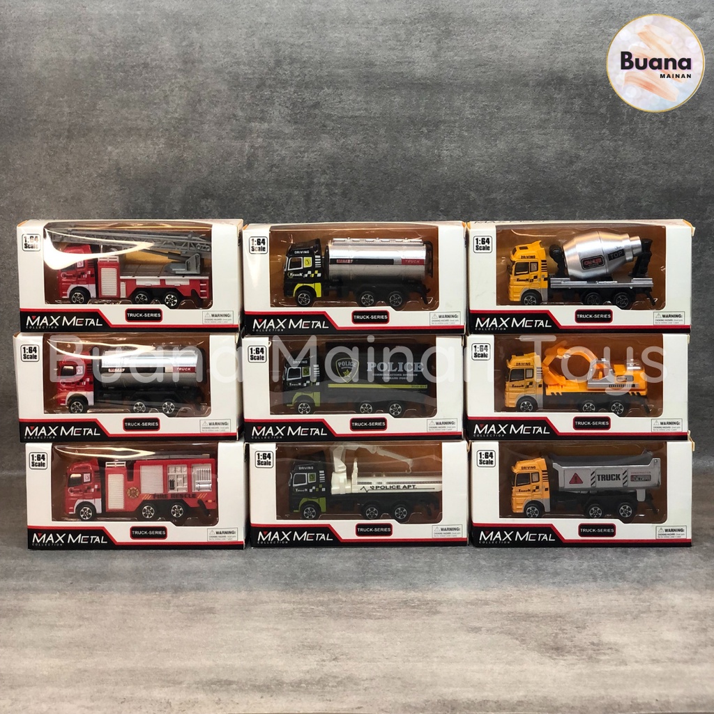 DIECAST METAL TRUCK SERIES 1:64 MAINAN MOBIL MOBILAN ANAK TRUK BEKO KONSTRUKSI