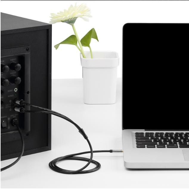 Jack Male 3.5mm to 2 RCA Stereo For TV Speaker DVD 5 Meter