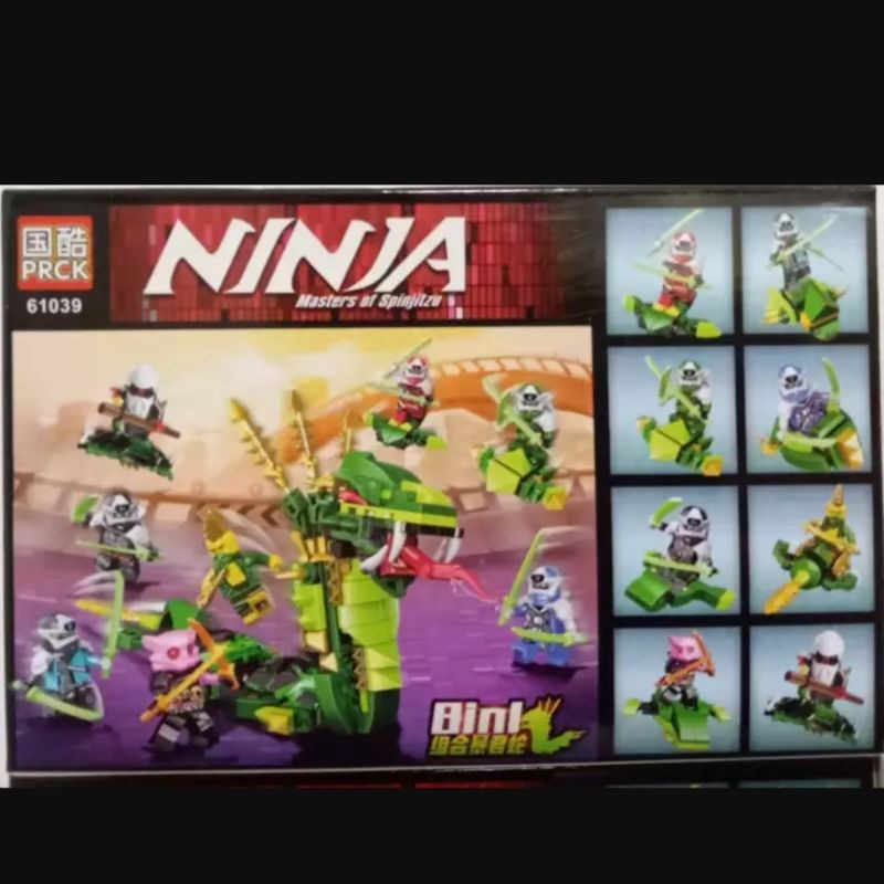 Lego Block Ninjago Green Snake Legend 8 in1
