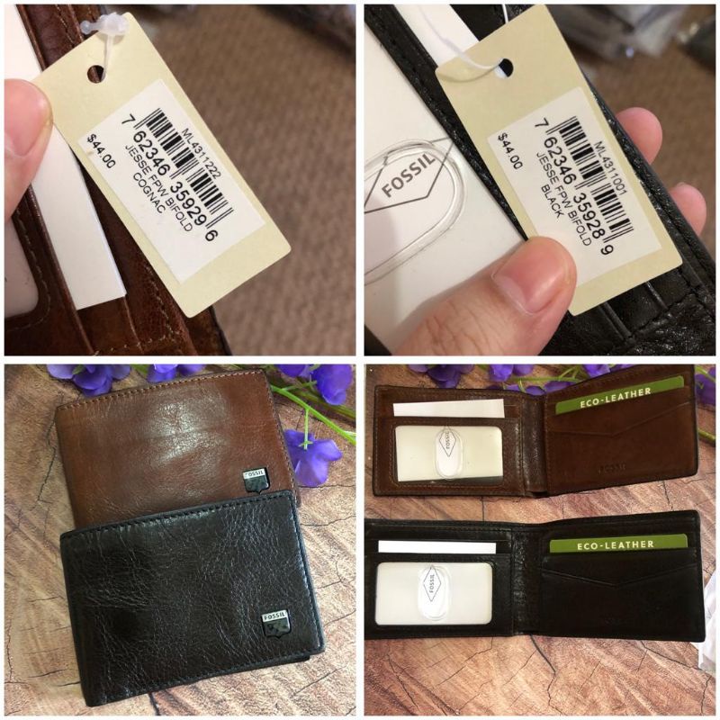 Dompet Pria Fossil Jesse Bifold Short Wallet Pendek