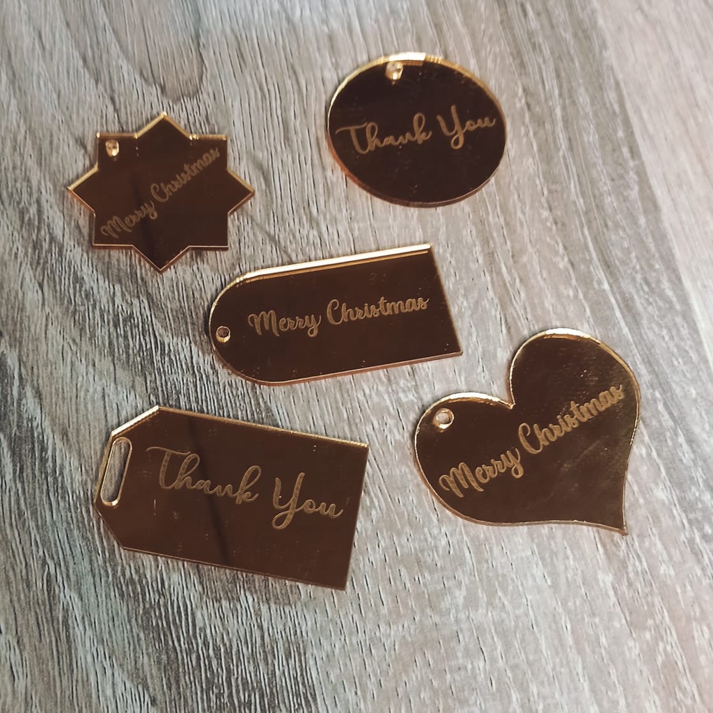 

Hang tag acrylic/Hang tag acrylic gold