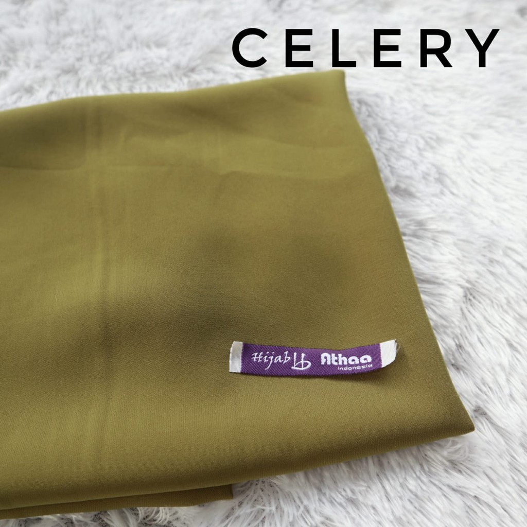 Kain Wolfis/ Woolpeach/ Wolvis Grade A Harga Setengah Meter-Kain Celery