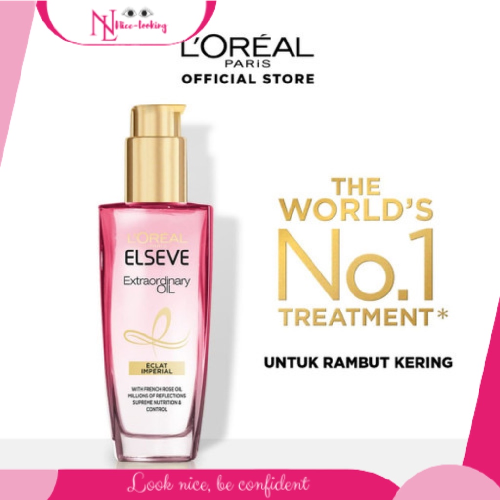 LOREAL PARIS Extraordinary Oil Pink 100ml | Hair Serum