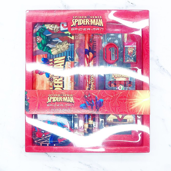 

Tempat pensil set crayons 6 warna Spiderman Cars - mh