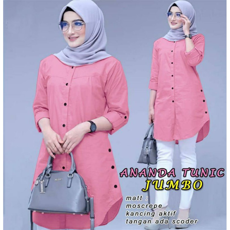 ananda tunic jumbo XXL Peach, Maroon, Talas P