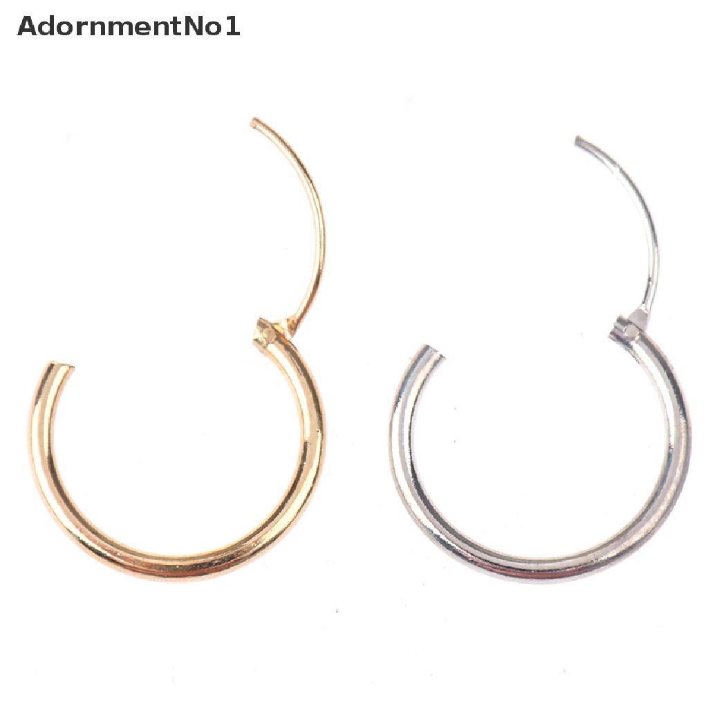 (AdornmentNo1) 3 Pasang / Set Anting Tusuk Bentuk Lingkaran Kecil Untuk Wanita