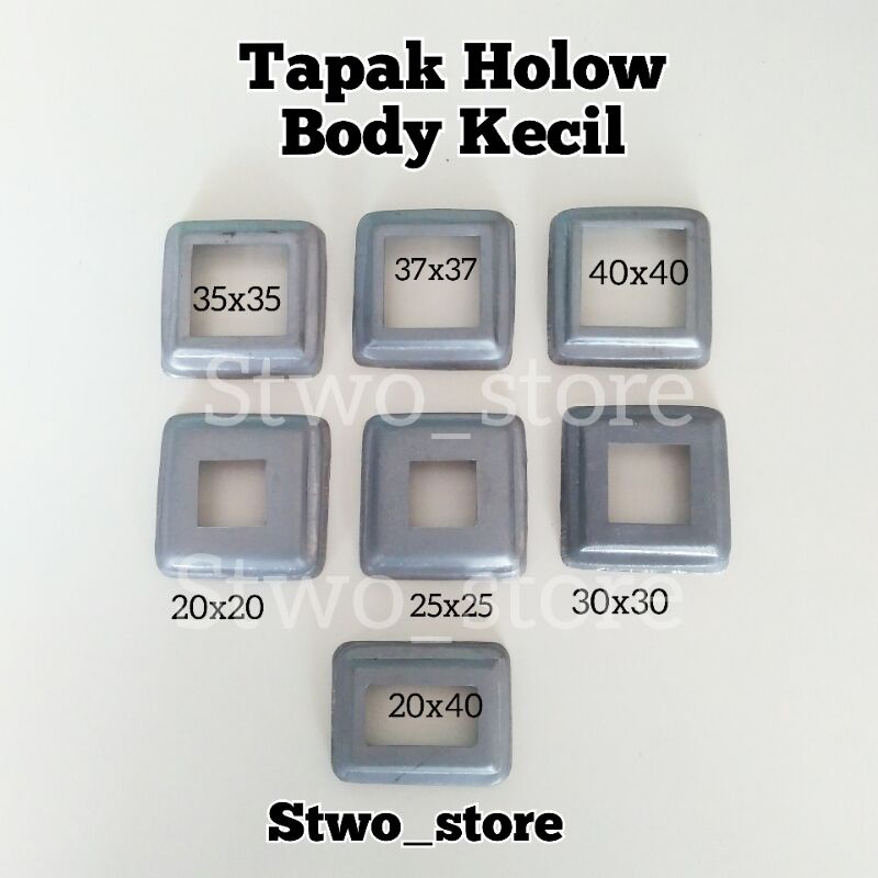 Tapak kaki holow body kecil minimalis ornamen pagar besi