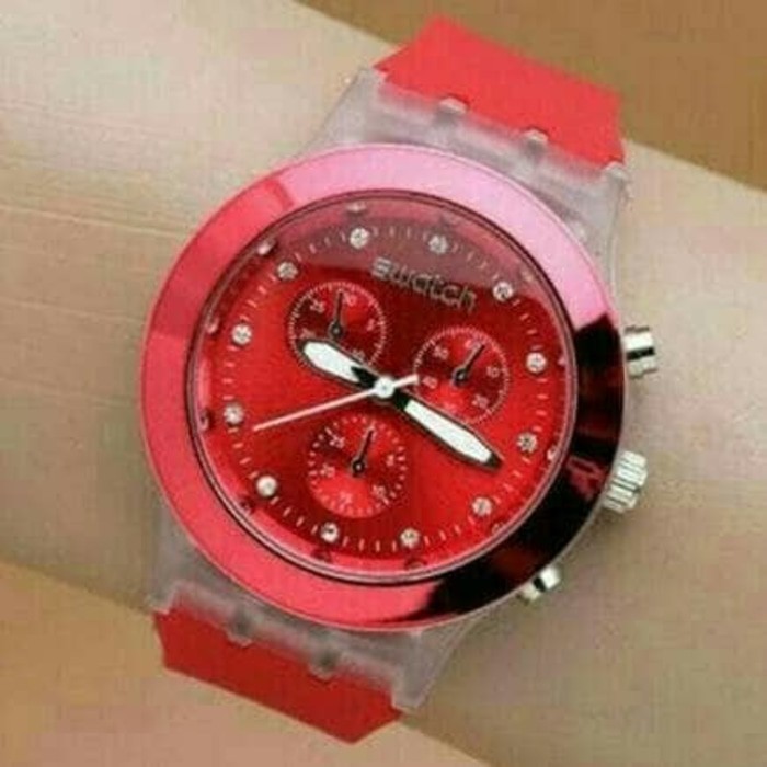 Jam Tangan Wanita Swatch Swiss (Guess Rolex Lv)