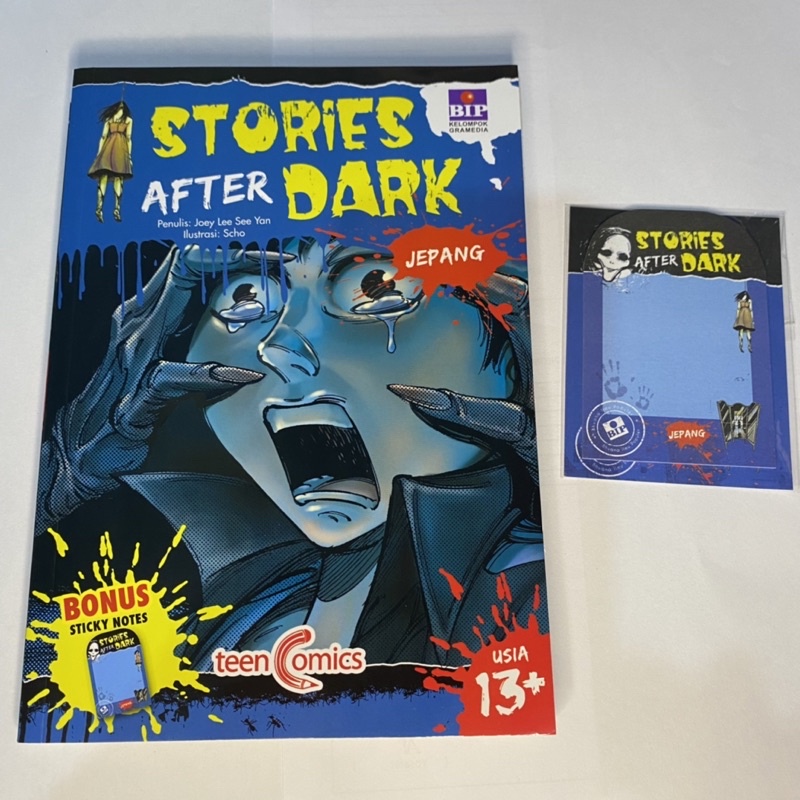 Buku Komik Horor Bekas - Stories After Dark: Jepang - bonus sticky notes - cerita hantu full color