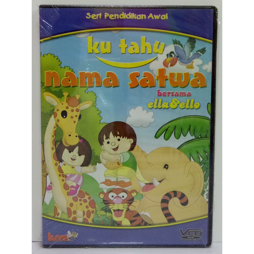 VCD Edukasi Anak Original Ku Tahu Nama Satwa Bersama ELLA & ELLO
