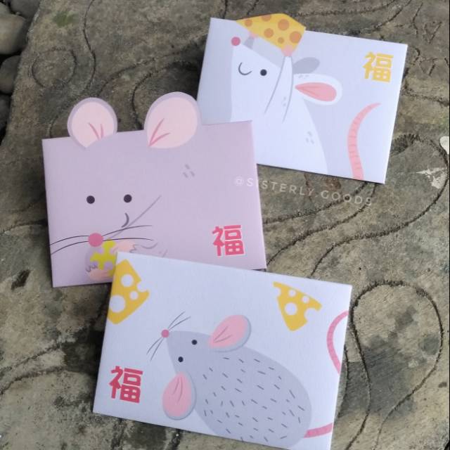 

Angpao Tikus Amplop CNY cheese Rat - size S