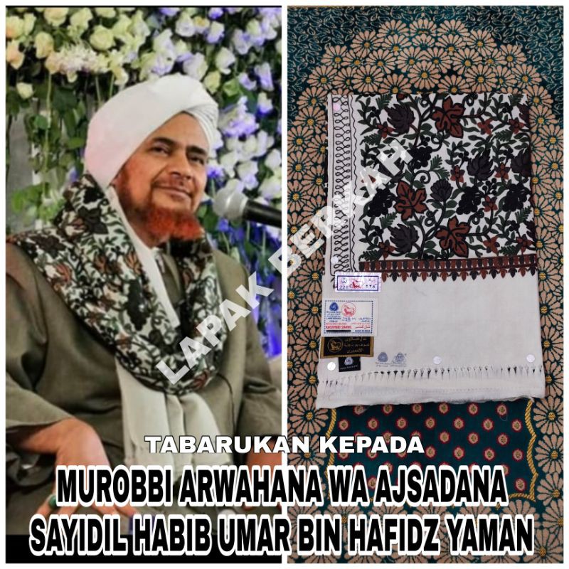 SORBAN RIDA IMAMAH HABIB UMAR BIN HAFIDZ TARIM HADRAMAUT HADROMI SULAM RAJUTAN TIMBUL