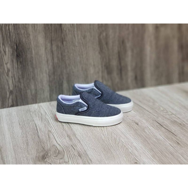 Sepatu Anak Vans Slip On Grey Size 21 - 35 Premium Quality