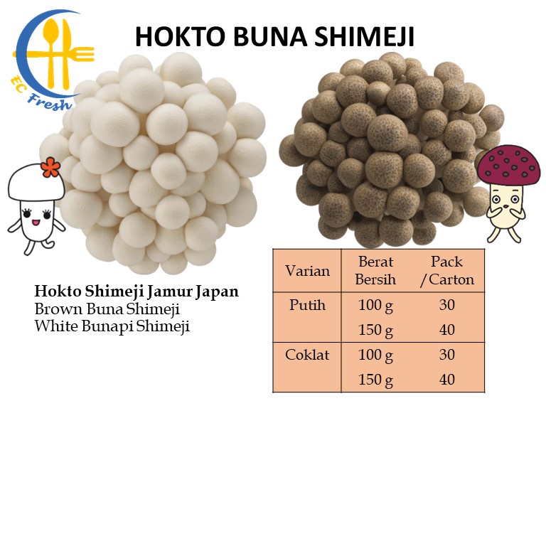 

Hokto Buna Bunapi Shimeji Putih Coklat Brown White Beech