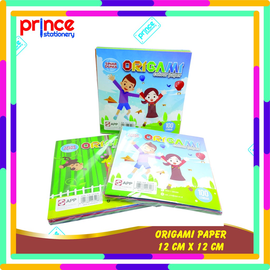 

KERTAS LIPAT ORIGAMI SINAR DUNIA 12 X 12 CM ISI 100 LEMBAR