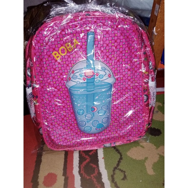 ransel SD motif BOBA bisa nyala ber-LED model timbul 3D-1
