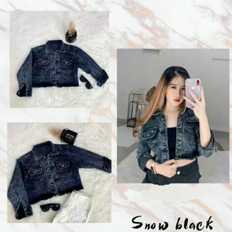 JAKET JEANS CROP RAWIS TOP JINS DENIM JAKET CEWE CEWEK WANITA JAKET MURAH TERBARU TERLARIS IMPORT