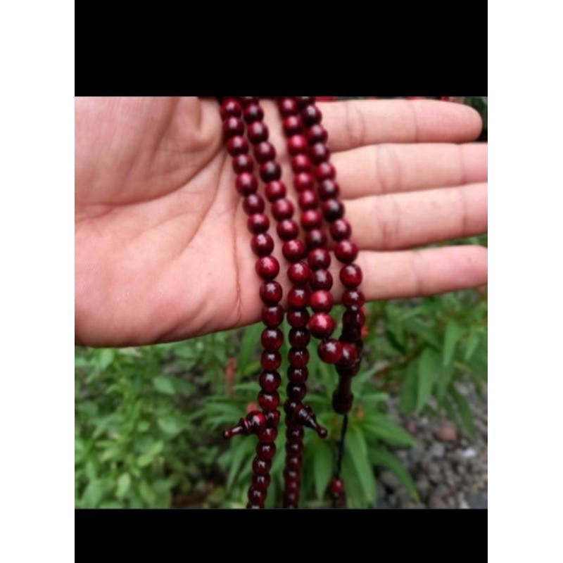 Tasbih tali arus warna 8mm tasbih tali arus merah tasbih tali akar bahar