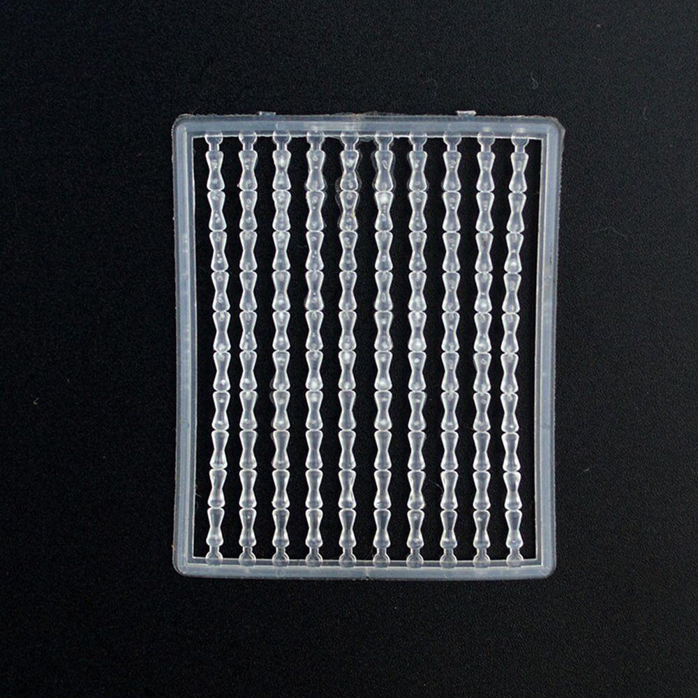 Chookyy 200 /400 /600 /800Pcs/Set Kait Berhenti Manik-Manik Panas Olahraga Luar Ruangan Bening/Hijau/Hitam Rambut Memancing Chod