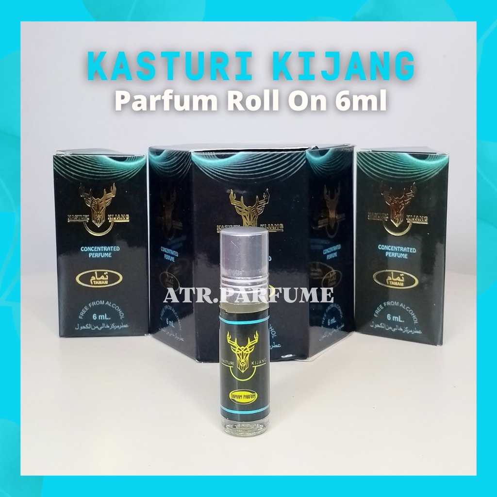 PARFUM KASTURI KIJANG TAMAM/TARIM INSPIRASI AL REHAB KASTURI KIJANG PARFUM ROLL ON 6ML
