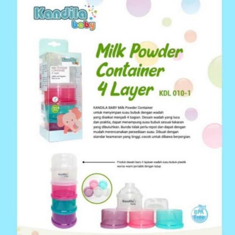 Kandila Baby Milk Powder Container - Kandila Tempat Susu Formula Bayi - Wadah Sufor Bayoi - Tempat Susu Bubuk Susun