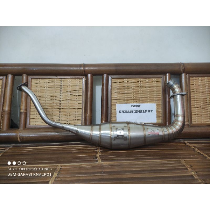 lambung knalpot ninja r dan rr kobra leter L stinger 28 aitech, ahau1