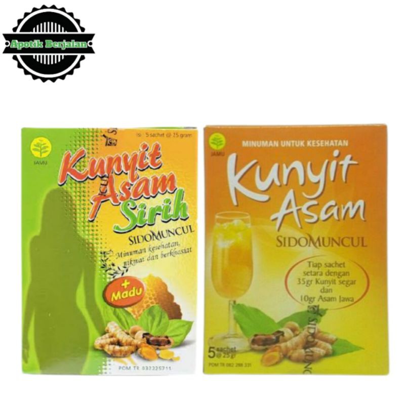 SIDOMUNCUL KUNYIT ASAM & KUNYIT ASAM SIRIH+MADU