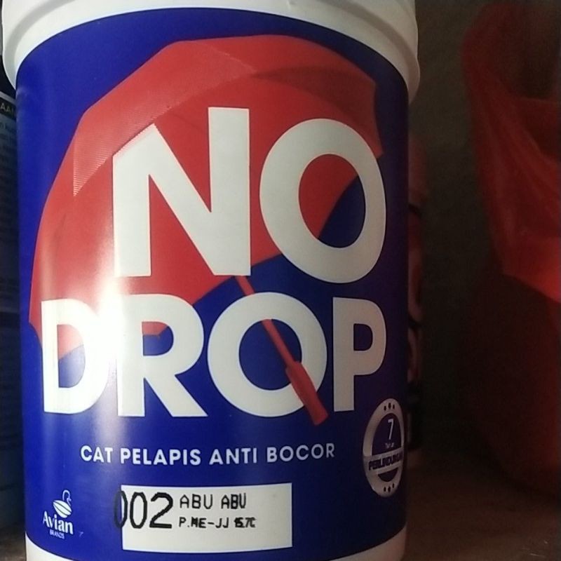NODROP 1 KG WARNA ABU-ABU ANTI BOCOR WATERPROOFING CAT ANTI KEDAP AIR