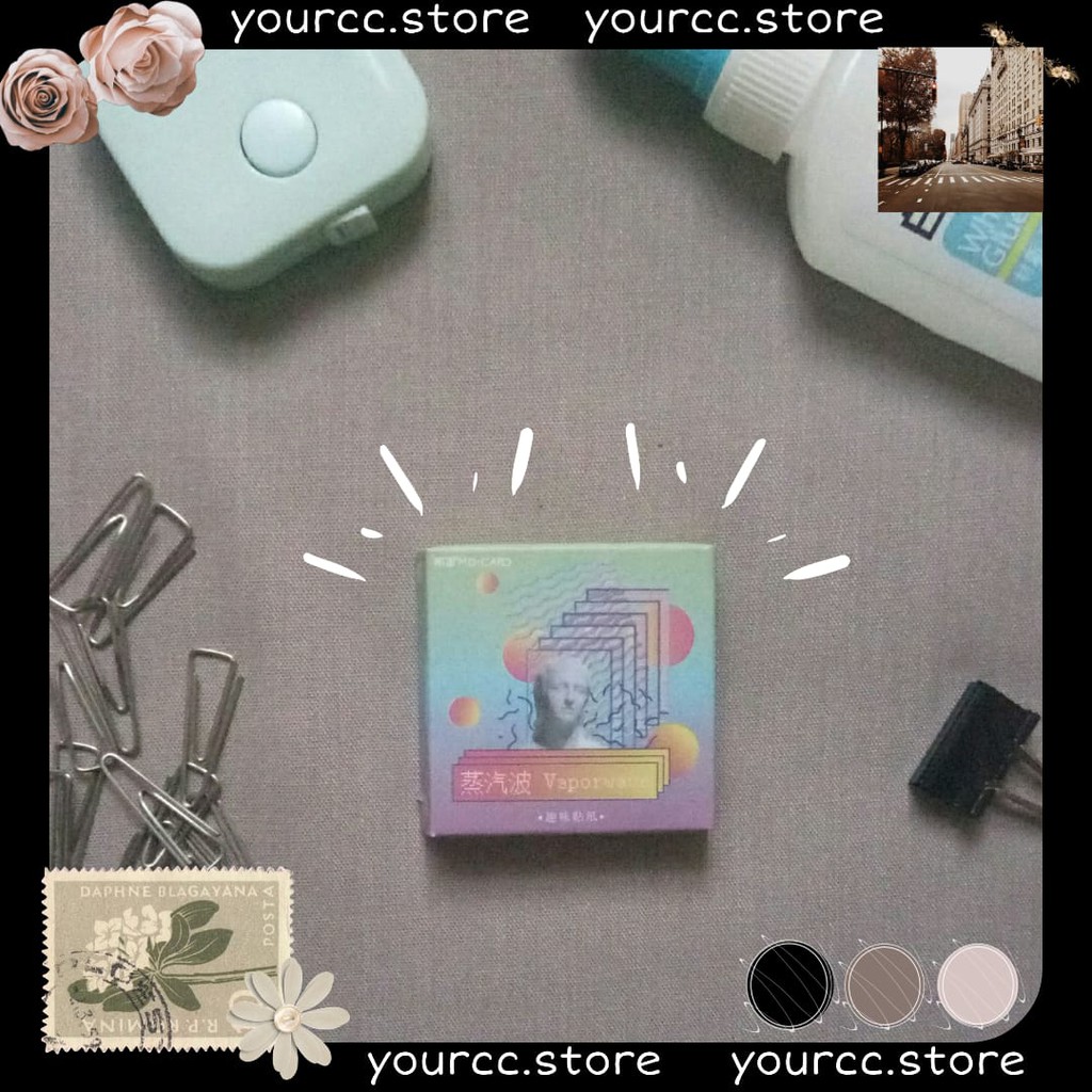 

45 Pcs Stiker DIY Aesthetic untuk Scrapbook / Jurnal / Diary