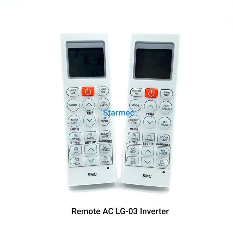 remote AC LG BIASA / INVERTER / JETCOOL