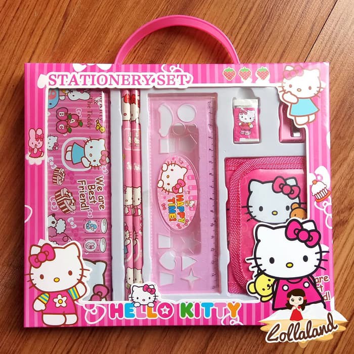 

Paket Ujian - Paket Alat Tulis - Paket Puzzle Anak Set Alat Tulis Hello Kitty Tempat Pensil Kaleng