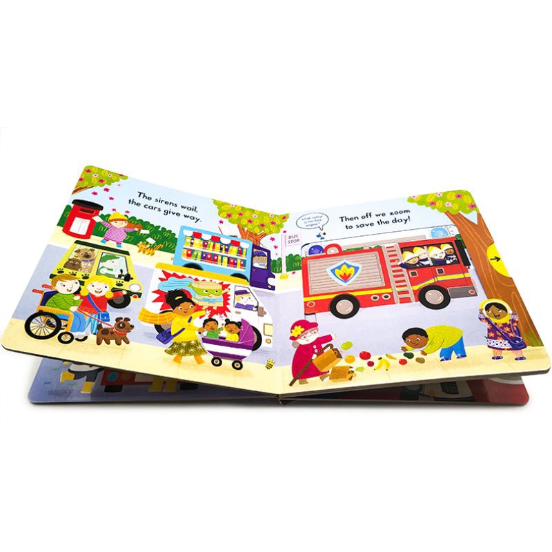 original board buku Fire station busy book buku campbell happychild