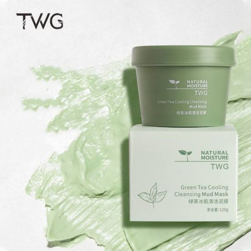 TWG GREEN TEA CLAY MASK | PORE CLEAN CLAY MASK | GREEN TEA COOLING MUD MASK