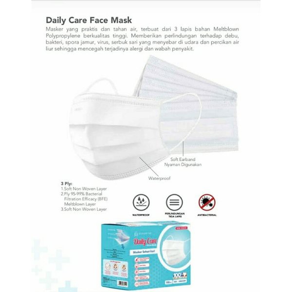Madame Gie Daily Care Face Mask - Masker Anti Droplet 1 pcs
