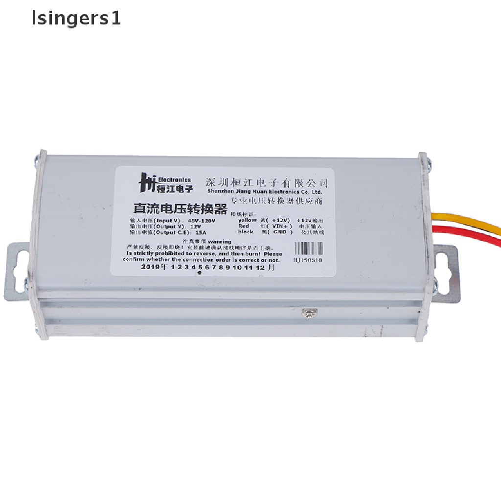 (lsingers1) Adapter Konverter 24V-60V,36V-72V,48V-120V Ke 12V-15A / 180W