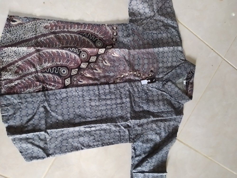 Kemeja Batik Pria Lengan Panjang Slim Fit Batik Pria Lengan Panjang Modern