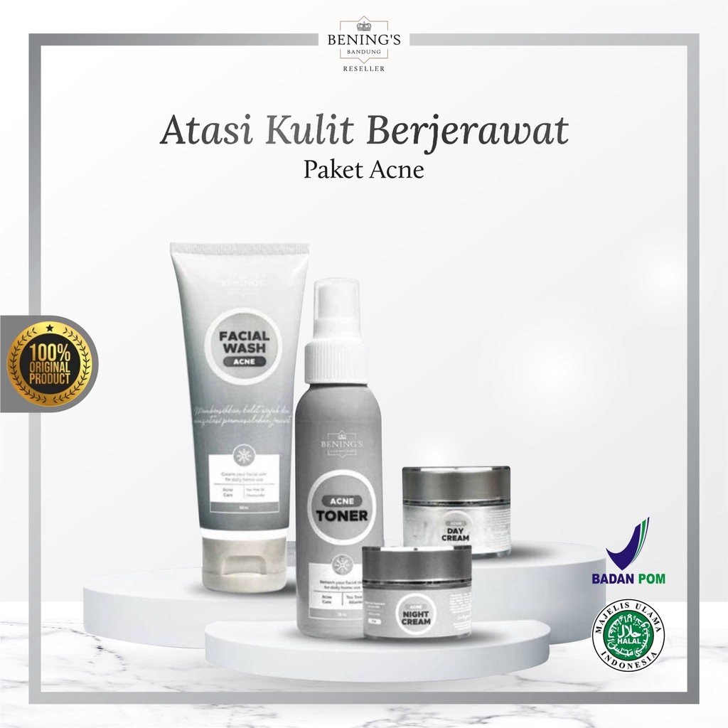 Paket Acne Bening Skincare Dr Oky Pratama Benings Clinic Perawatan Kecantikan Kulit Wajah Berjerawat