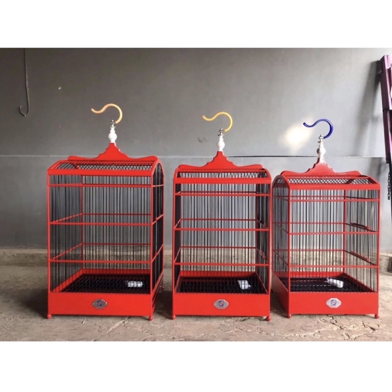 SANGKAR KANDANG KOTAK EBOD MERAH NO 1&2