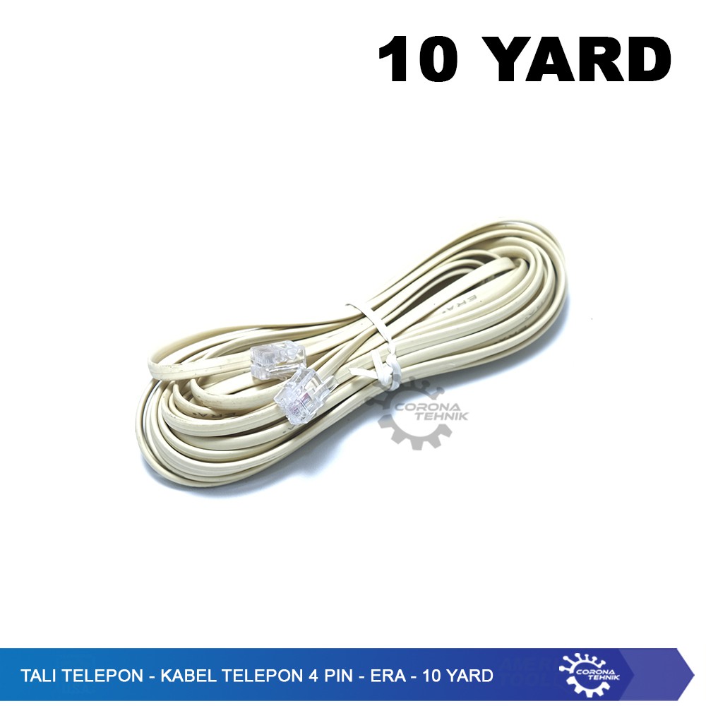 Tali Telepon - Kabel Telepon 4 Pin - ERA - 10 YARD