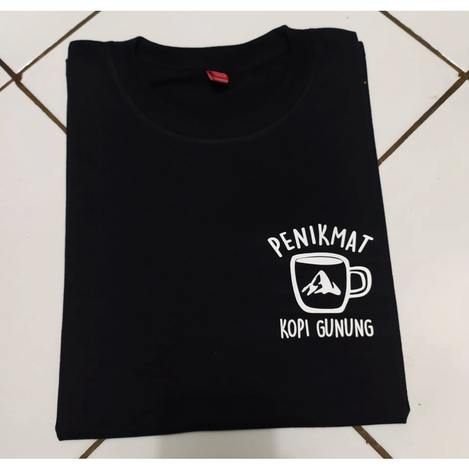T-Shirt Kaos Penikmat Kopi Gunung / kaos pendaki /kaos distro gunung murah