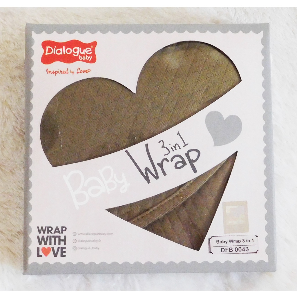 Selimut Bayi Karakter Multi Fungsi Dialogue Baby Wrap 3 in 1 DFB 0043 Lembut 3 Fungsi