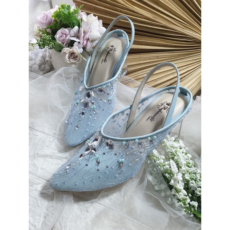 Laura babyblue tinggi 7cm kaca