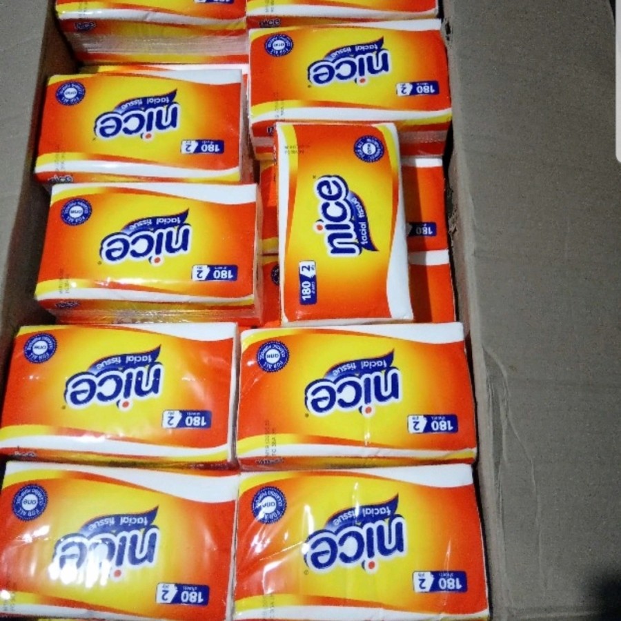 Tissue Nice Facial Tissue 2 Ply 180 sheets Tisu Wajah Nice Tisu Murah Tisu Nice Snack Ahh Termurah-4