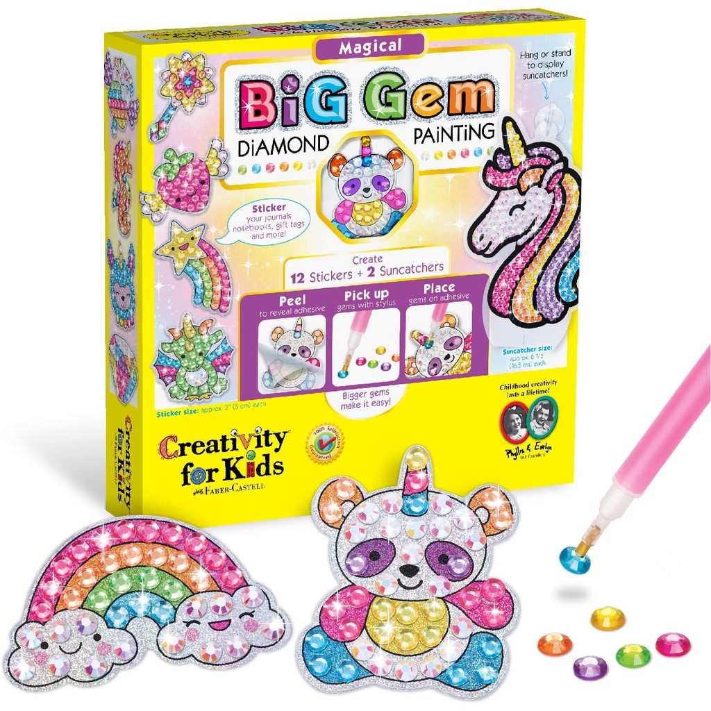 

DOREMI Mainan Anak Big Gem Diamond Painting Edukasi Kreatif DIY Stiker Warna