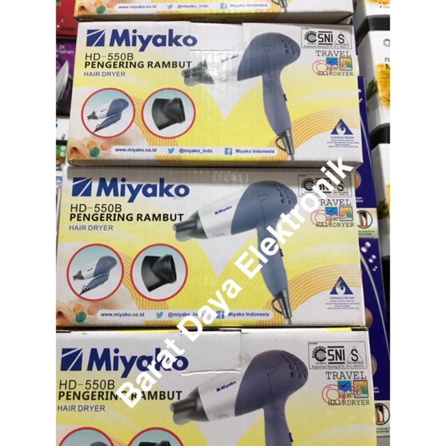 Miyako HD-550 Hair Dryer Pengering Rambut