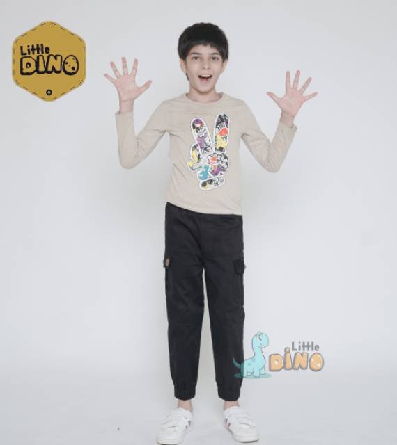 Littledino Joger Chino Cargo Anak 1-15 Tahun