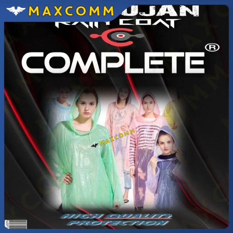 Jas Hujan Sekali Pakai Plastik Setelan dan Poncho