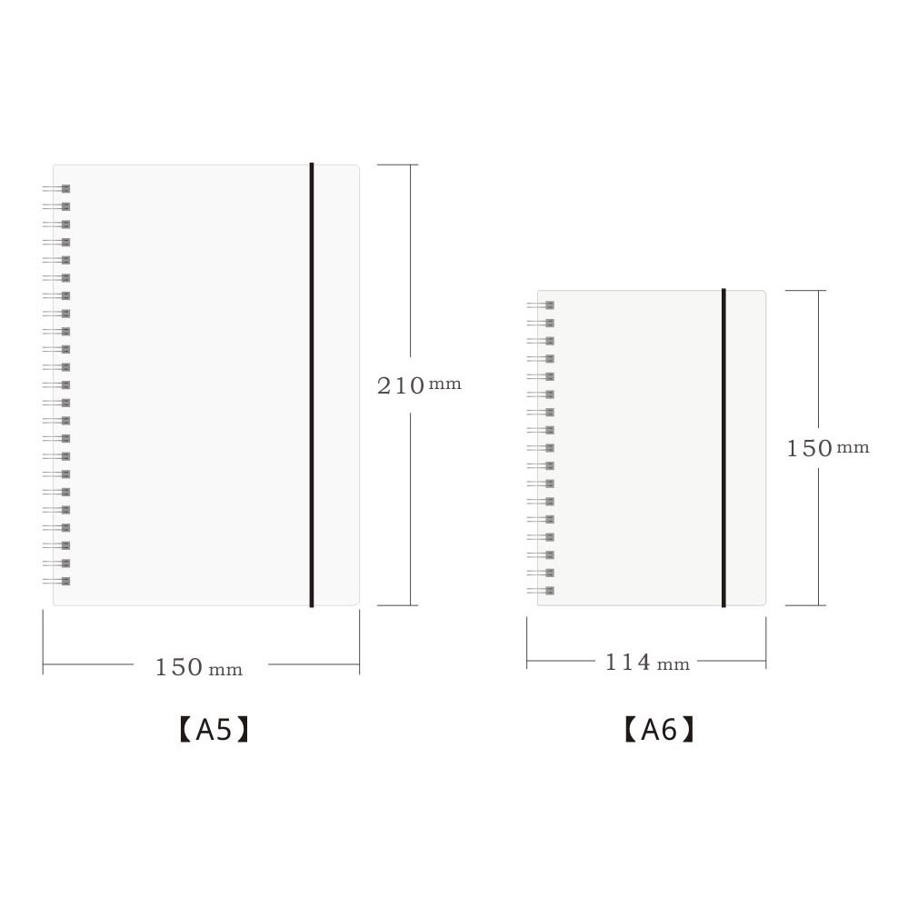 JIANWU Buku Binder Catatan Jurnal Harian Notebook Format Dotted / Blank Pages