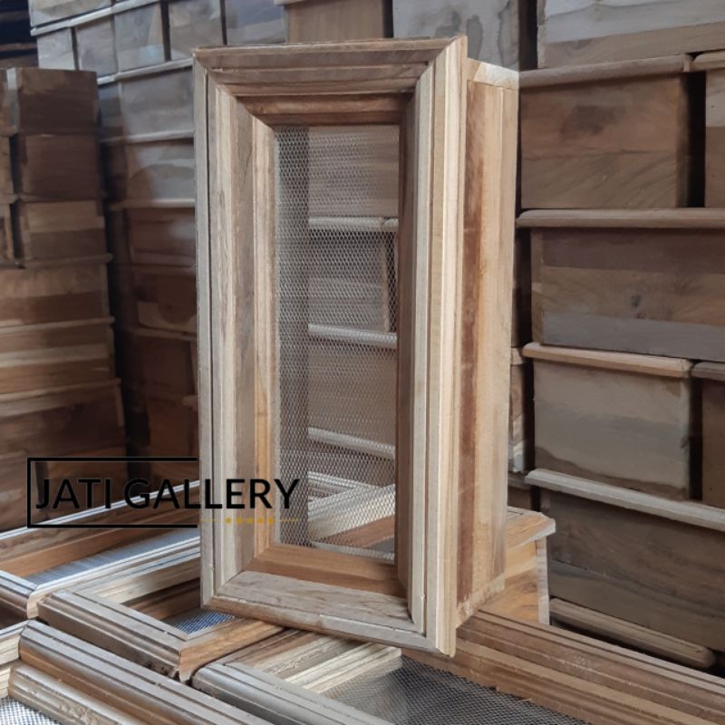 Loster Kayu Jati + Kawat Nyamuk Almunium