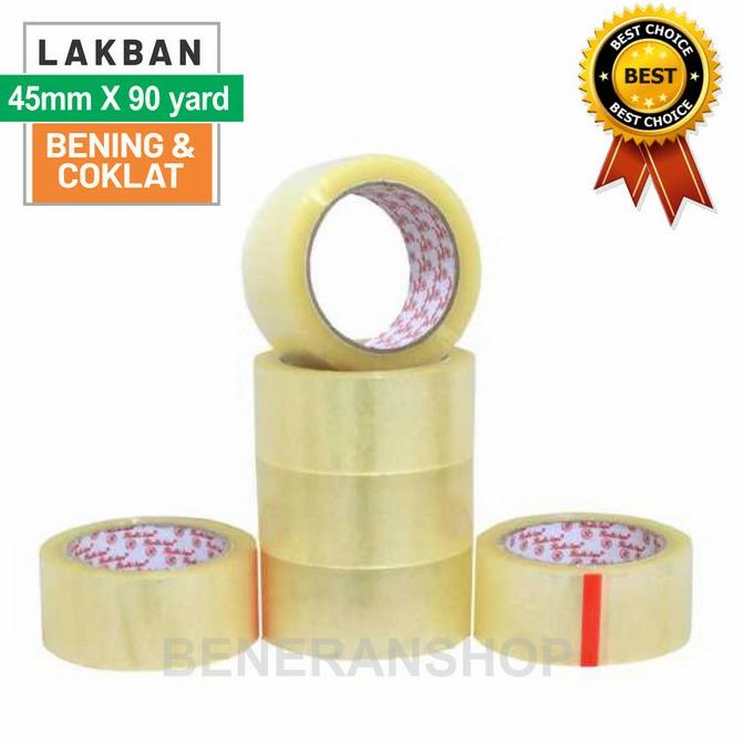 

Diskon LAKBAN BENING / COKELAT 2 INCH X 90 YARD ( 45MM X 90 YARD) Diskon